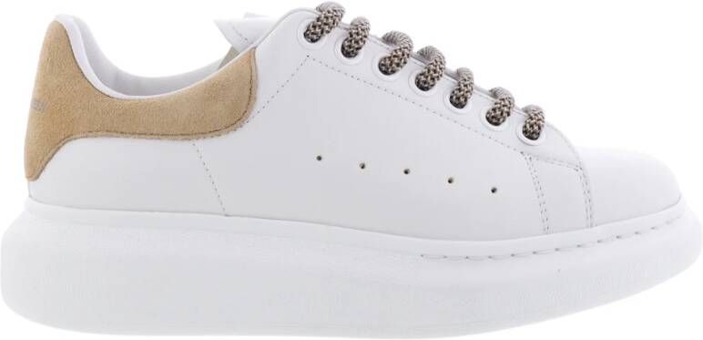 Alexander mcqueen Beige Leren Oversized Sneakers Multicolor Dames