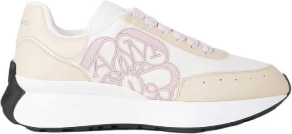 Alexander mcqueen Roze Sneakers Regular Fit Geschikt voor Alle Temperaturen 100% Leer Pink Dames