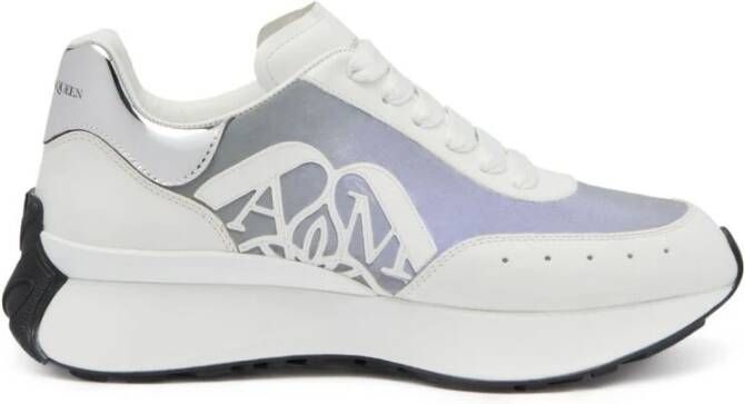 Alexander mcqueen Sneakers met gradient effect en panelen White Dames