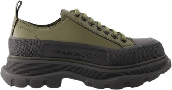 Alexander mcqueen Canvas Sneakers Tread Slick Khaki Beige Heren