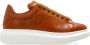 Alexander mcqueen Oversized Lace-Up Leren Sneakers Brown Dames - Thumbnail 5