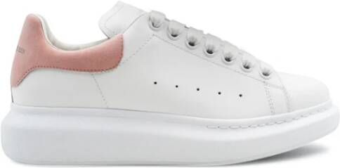 Alexander mcqueen Witte Larry Sneakers met Roze Label White Dames