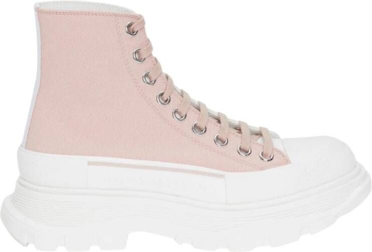 Alexander mcqueen Roze Tread Slick High-Top Sneakers Pink Dames