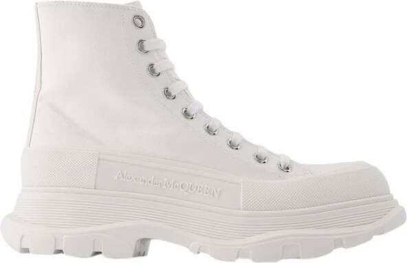 Alexander mcqueen Witte Sneakers met Handtekeningdetail White Dames