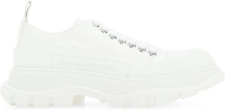 Alexander mcqueen Groen Wit Leren Tread Slick Sneakers White Dames