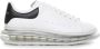 Alexander mcqueen Witte leren sneakers met zwarte hak Moderne stijl Wit - Thumbnail 2