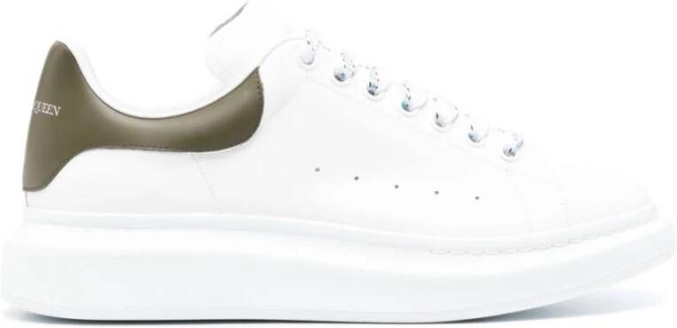 Alexander mcqueen Groene Oversized Leren Sneakers White