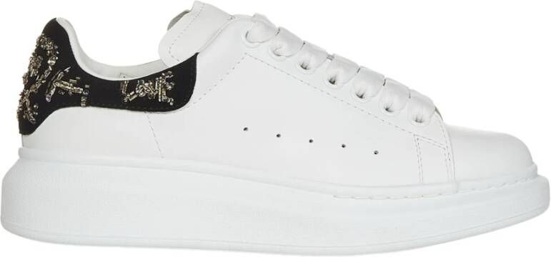 Alexander mcqueen Oversized sneakers in zwart en wit leer Meerkleurig Dames