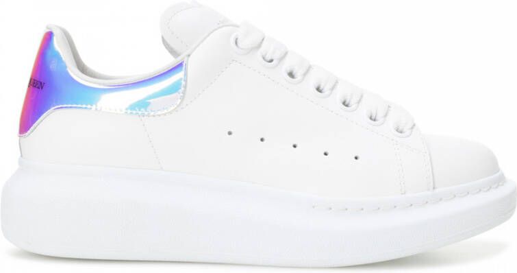 Alexander mcqueen Oversized Wit Holografisch Leren Sneakers Meerkleurig - Foto 4