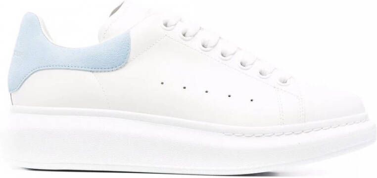 Alexander mcqueen Wit Poederblauw Leren Oversized Sneakers White Dames