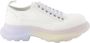 Alexander mcqueen Veterschoenen van krijt canvas Wit Dames - Thumbnail 4