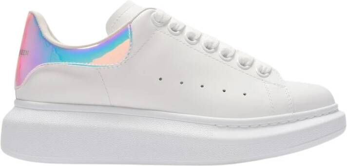Alexander mcqueen Oversized Wit Holografisch Leren Sneakers Meerkleurig - Foto 7