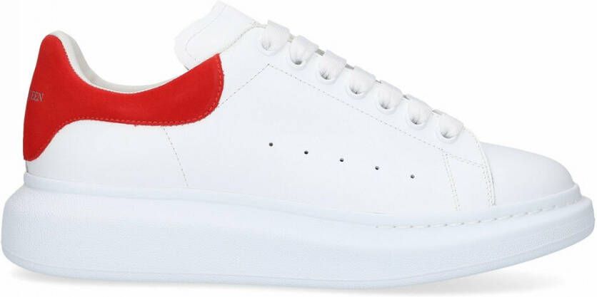 Alexander mcqueen Witte Leren Sneakers met Rode Suède Spoiler White Heren - Foto 3