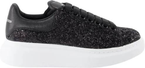 Alexander mcqueen Oversized sneaker van kalfsleer met glitter