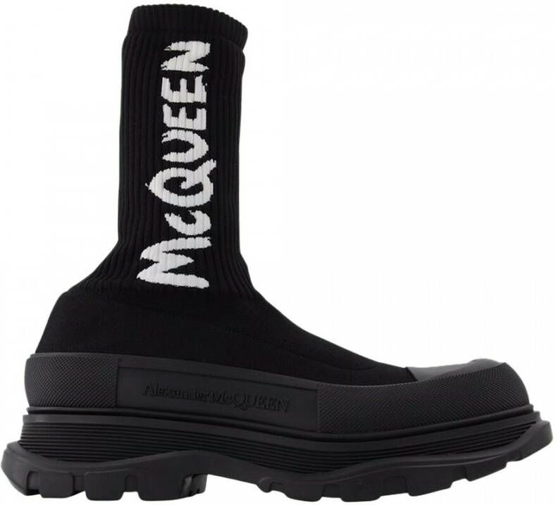 Alexander mcqueen Bottines Tread Slick Taille: 40 Couleur Presta: Noir Zwart Heren