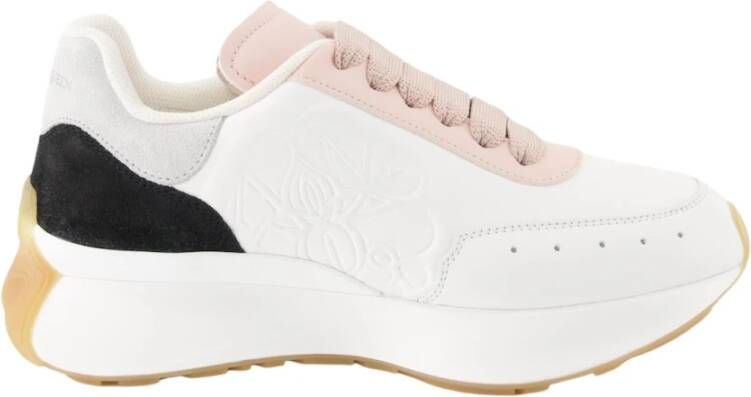 Alexander mcqueen Kleurrijke Sprint Runner Lage Sneakers White Dames