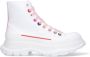 Alexander mcqueen Stijlvolle katoenen hoge laarzen White Dames - Thumbnail 1