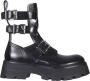 Alexander mcqueen Zwarte enkellaarzen voor vrouwen Black Dames - Thumbnail 1