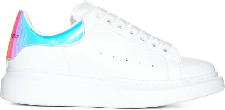 Alexander mcqueen Oversized Wit Holografisch Leren Sneakers Meerkleurig - Foto 5