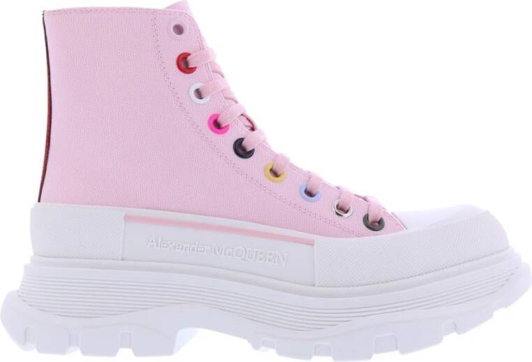 Alexander mcqueen Tread Slick Sneakers Verrijk je sneakercollectie Roze Dames