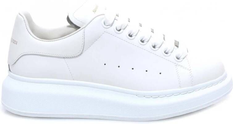 Alexander mcqueen Stijlvolle Witte Leren Sneakers White Dames
