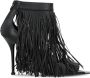 Alexander McQueen Stiletto Fringed Leren Sandalen met Metalen Detail - Thumbnail 1