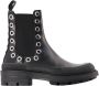 Alexander mcqueen Tread Slick Ankle Boots Black White Leather Zwart Heren - Thumbnail 1