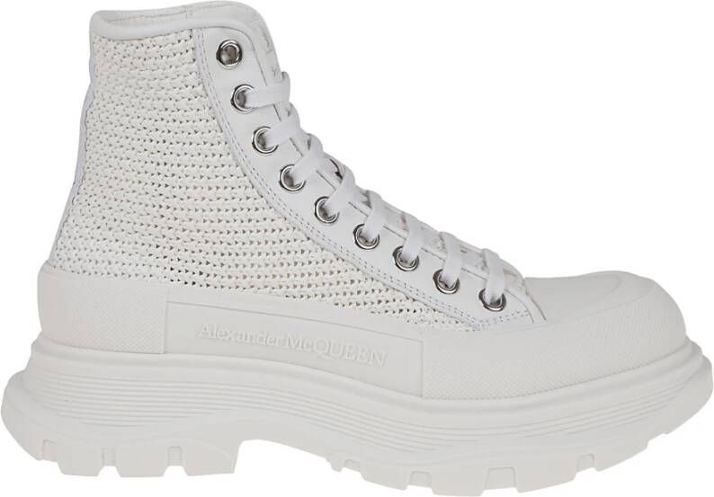 Alexander mcqueen Tread Slick Enkellaars White Dames