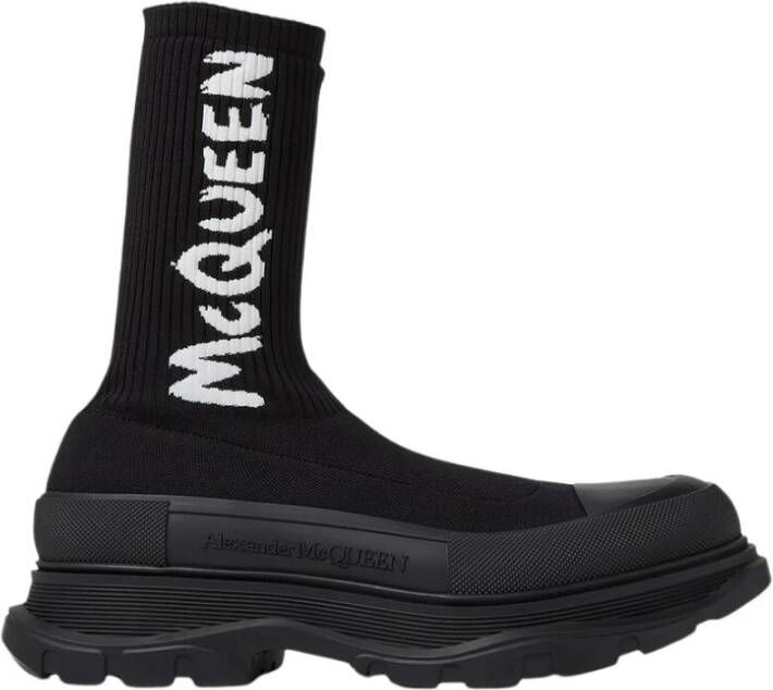 Alexander mcqueen Bottines Tread Slick Taille: 40 Couleur Presta: Noir Zwart Heren