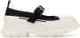 Alexander McQueen Tweekleurige Leren Ballerina Veterschoenen - Thumbnail 1