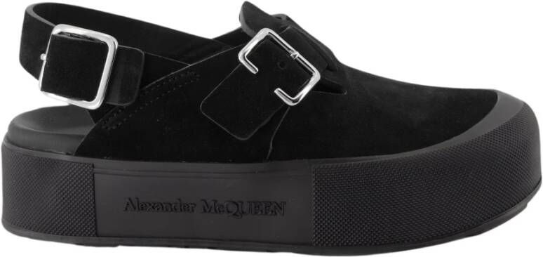 alexander mcqueen Verstelbare enkelband wig sandalen Black Heren