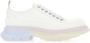 Alexander mcqueen Veterschoenen van krijt canvas White Dames - Thumbnail 1