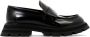 Alexander mcqueen Zwarte glanzende leren loafers met tankzool Black Dames - Thumbnail 2