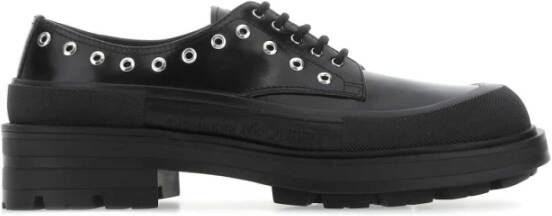 alexander mcqueen Werk Schoenen Klassiek Vetersluiting Ontwerp Black Heren