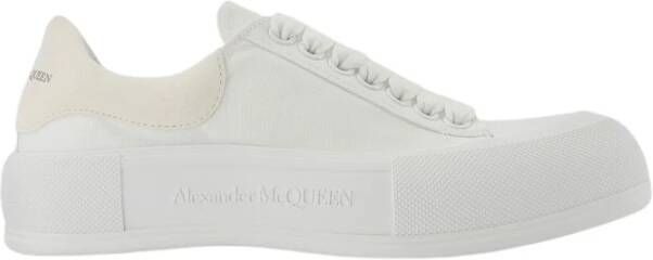 Alexander McQueen Wit Leren Oversized Sneakers