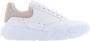 Alexander McQueen Wit Roze Dames Sneaker - Thumbnail 1