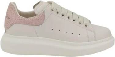 alexander mcqueen WitRoze Leren Sneakers Pink Dames