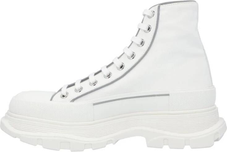 Alexander McQueen Witte Canvas HighTop Platform Sneaker