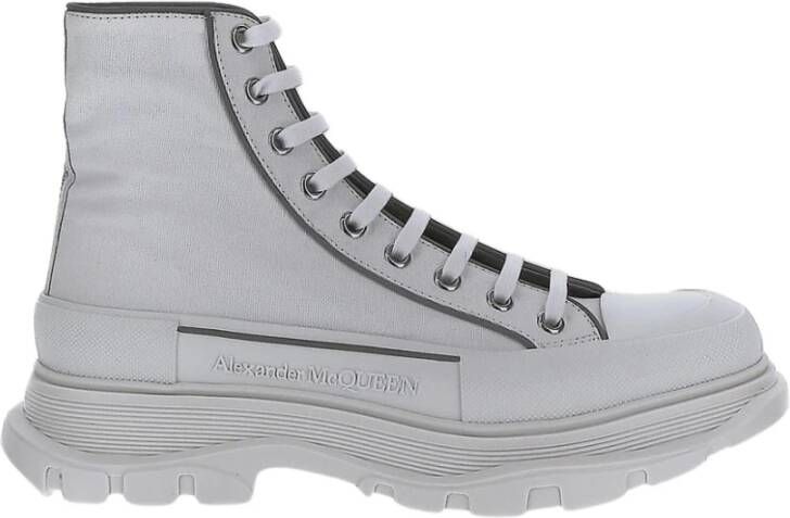 Alexander mcqueen Witte Canvas Hoge Sneakers White Heren