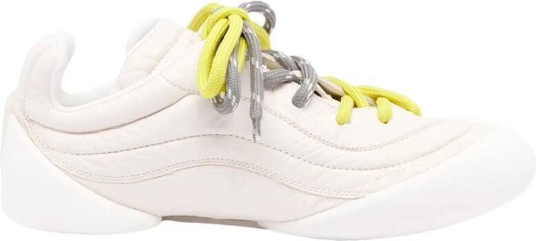 alexander mcqueen Witte Flexion Sneakers met Gele Veters White Dames