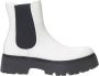 Alexander mcqueen Witte Geborsteld Leren Chelsea Laarzen White Dames - Thumbnail 1