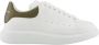 Alexander McQueen Witte Khaki Oversized Sneakers - Thumbnail 1