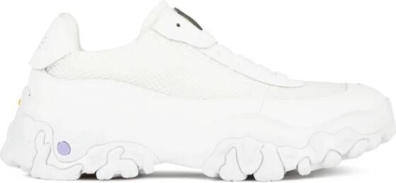 Alexander McQueen Witte Lage Crimp Sneakers Logo