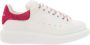 Alexander mcqueen Witte lage sneakers met fuchsia suède hiel White Dames - Thumbnail 1