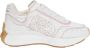 Alexander mcqueen Witte lage sneakers met rode geperforeerde details Wit Dames - Thumbnail 1