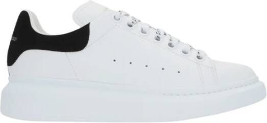 alexander mcqueen Witte lage sneakers met zwart suède White Dames