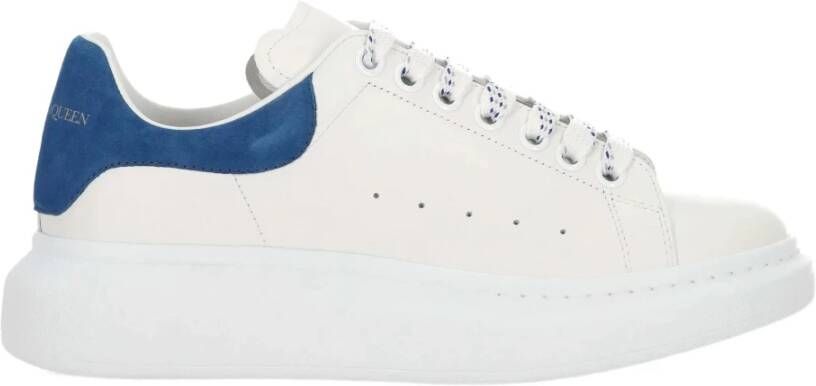 Alexander McQueen Witte Leren Modieuze Sneakers