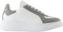Alexander McQueen Witte Leren Oversized Sneakers - Thumbnail 1