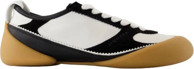 Alexander McQueen Witte Leren Oversized Sneakers