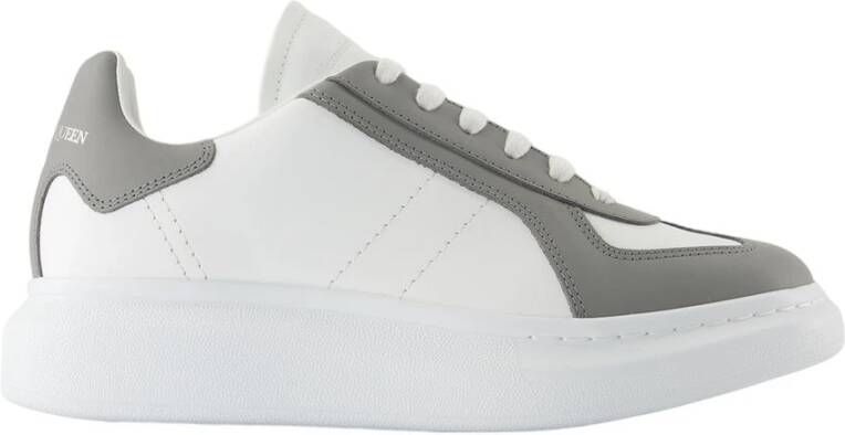 Alexander McQueen Witte Leren Oversized Sneakers